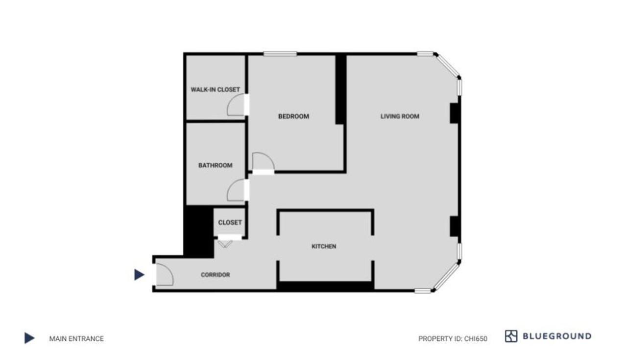 Apartment Gold Coast 1br W Deck Gym Lounge 1 Block To L Chi-650 Chicago
