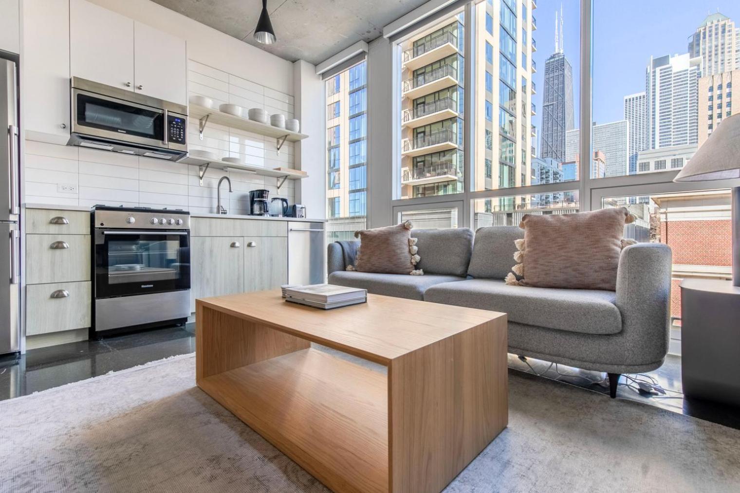 Apartment River North 1br W Lounge Gym Nr Shops Chi-1015 Chicago