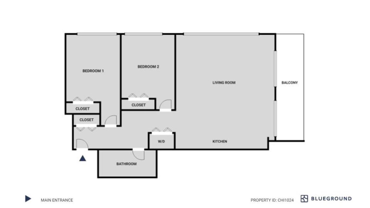 Apartment River West 2br W Party Nr Fulton Market Chi-1024 Chicago