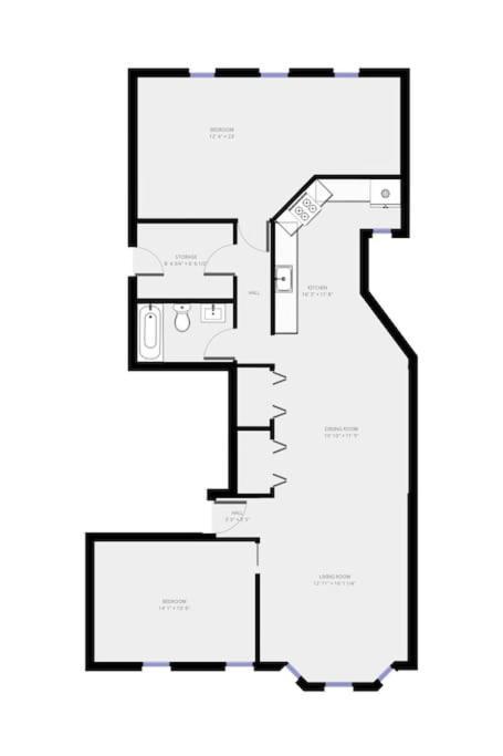 Beautifully Remodeled Second Floor Flat In River North - 2n *