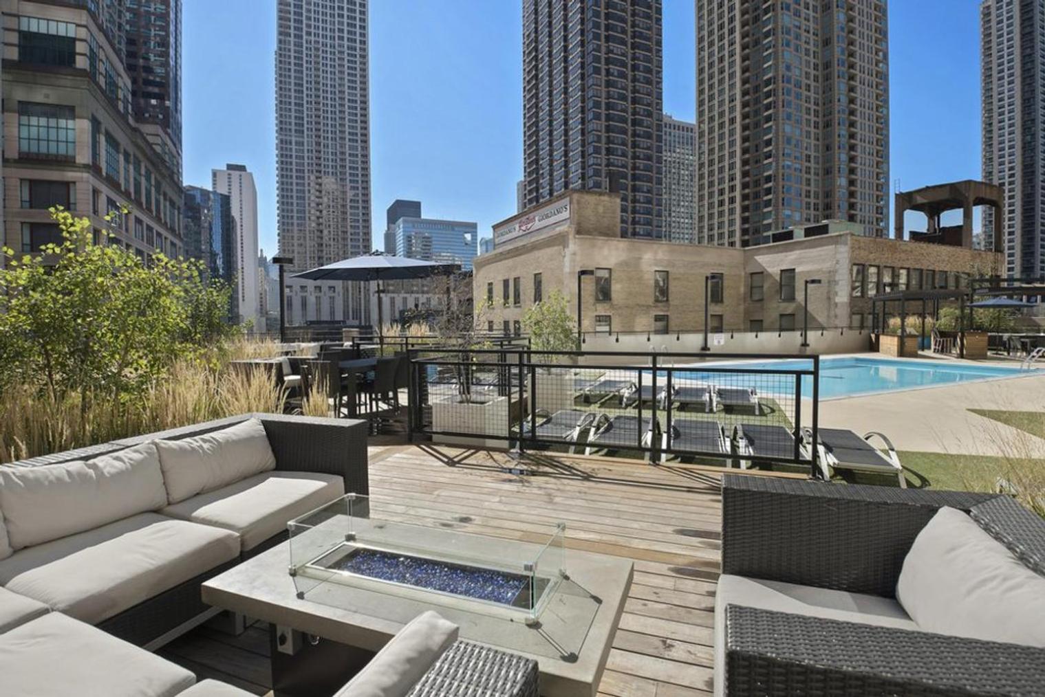 River N 1br W Gym Pool Nr Oak St Chi-270 *