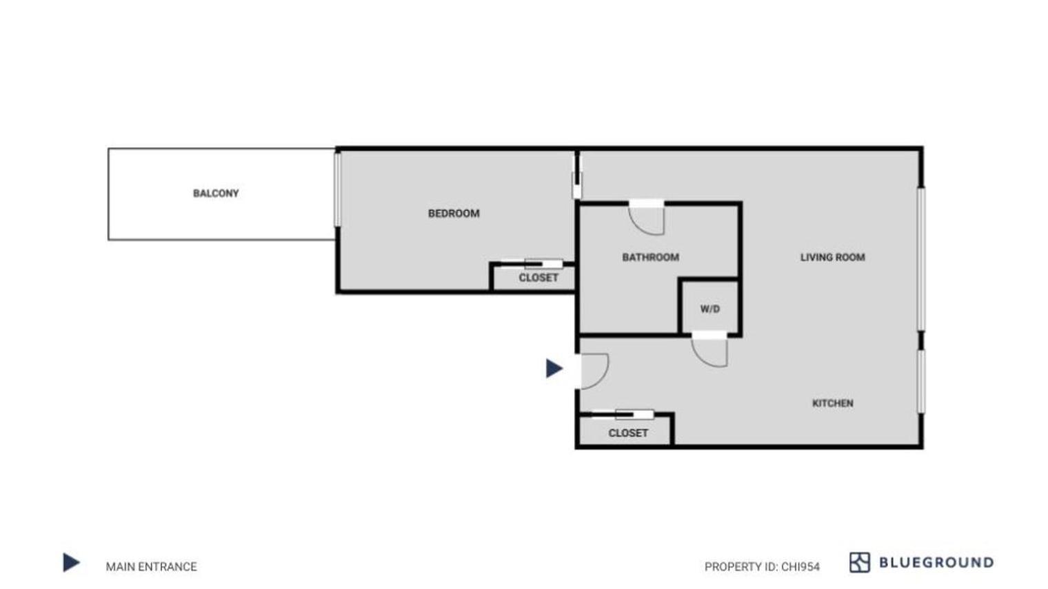 Apartment River North 1br W Gym Coffee Shop Nr L Chi-954 Chicago