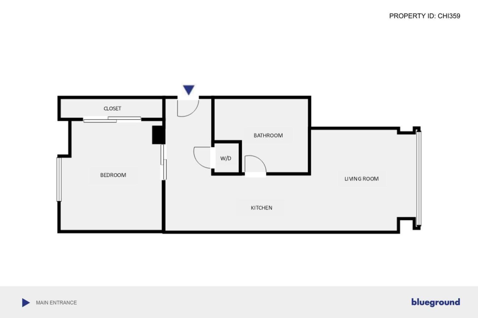 Apartment River N 1br W Gym Pool Nr L Stop Chi-359 Chicago